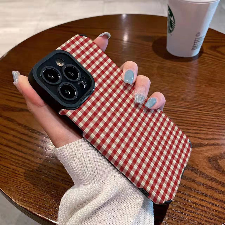 Discover the Perfect Blend of Style and Protection with Our Lambskin Plaid Phone Cases