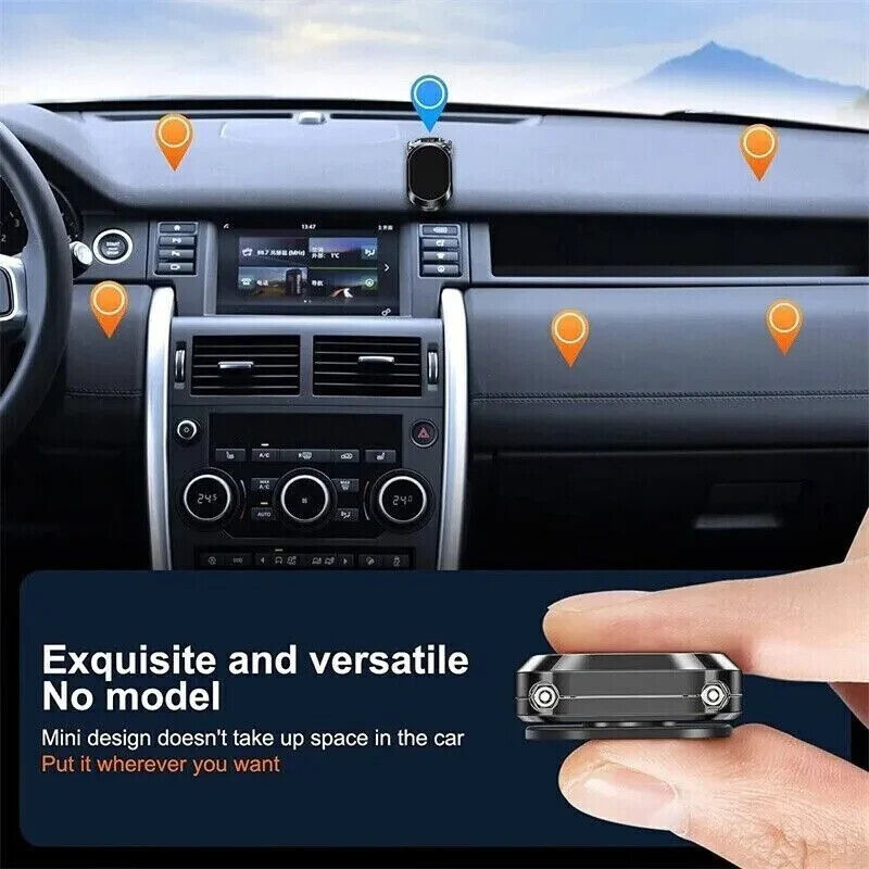 Magnetic Car Phone Holder Dashboard Mount Rotatable Water-Resistant