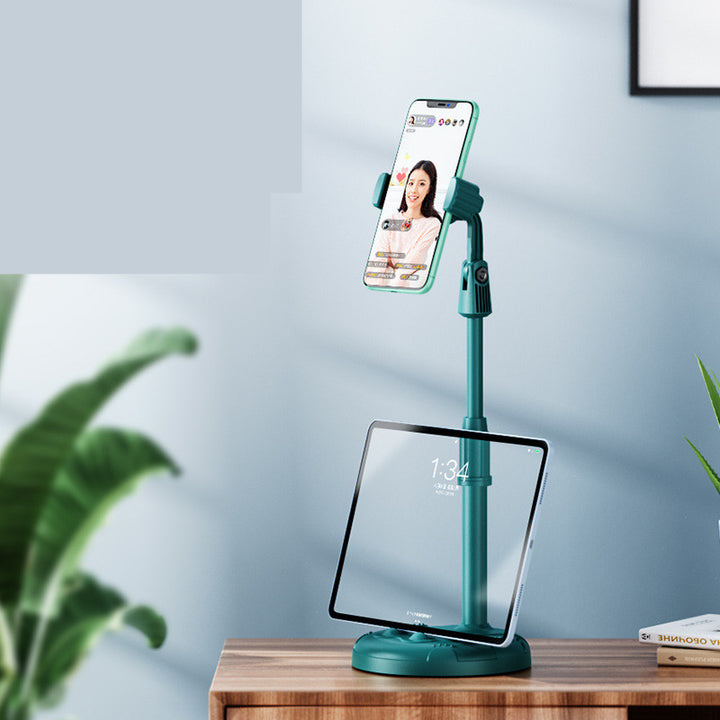 Telescopic Desktop Phone Holder with 360° Rotation and Adjustable Height