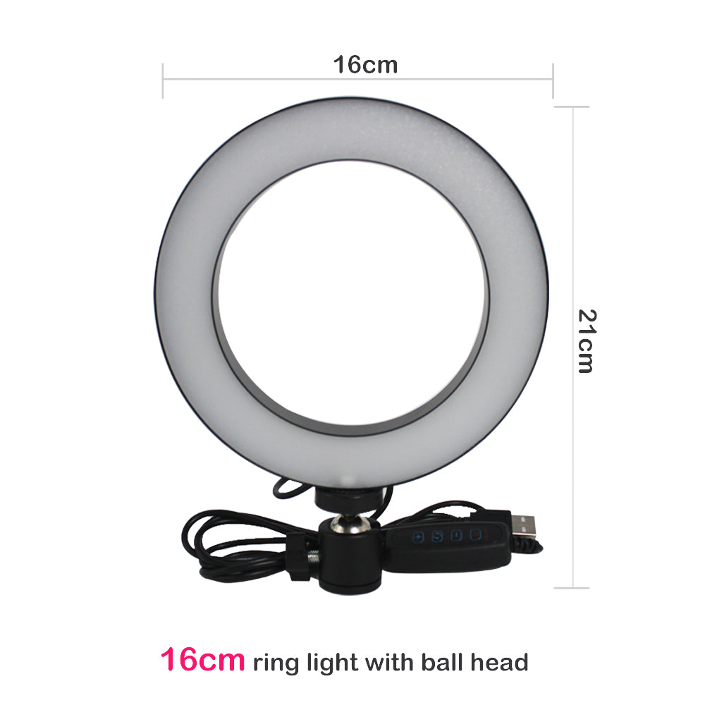 Apple-Compatible Ring Light with Tripod for Live Streaming and Beauty Videos