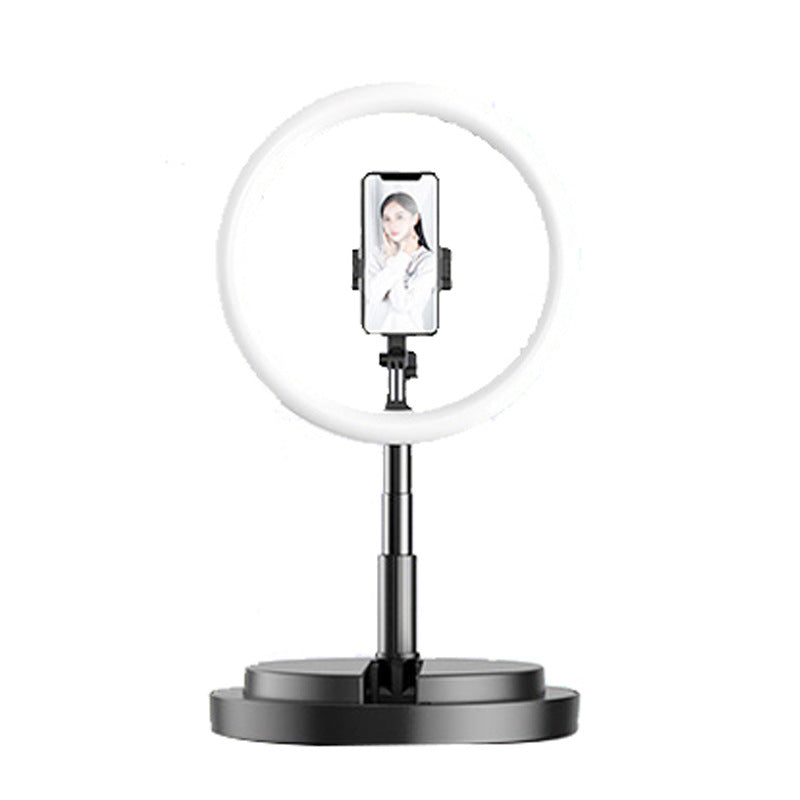 Apple-Compatible 10-Inch Dimmable LED Ring Light with Tripod for Selfies and Video