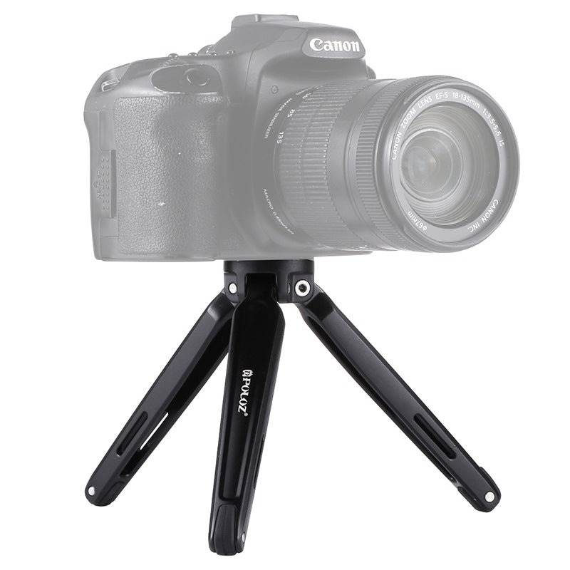 Apple-Compatible Mini Metal Desktop Tripod for Mobile Phones