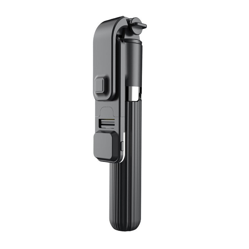 Apple-Compatible Mini Folding Bluetooth Selfie Stick with Light and Tripod