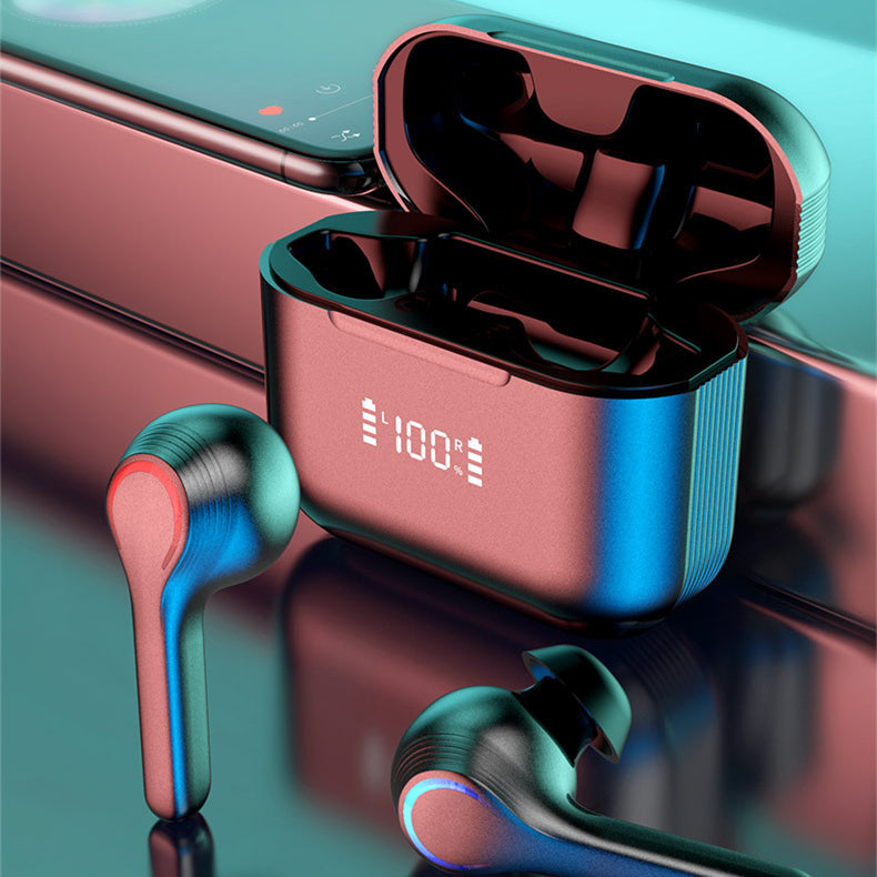 Touch Control Bluetooth In-Ear Wireless Earbuds with Stereo Music and Digital Display