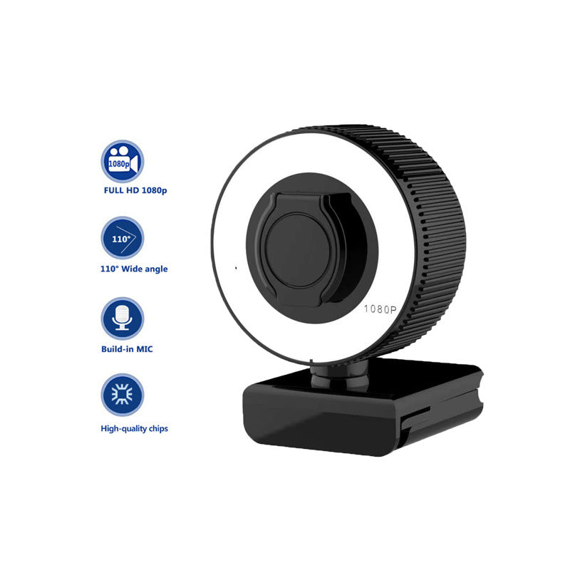 1080p 2K HD Streaming Webcam with Autofocus, Microphone, and Cover
