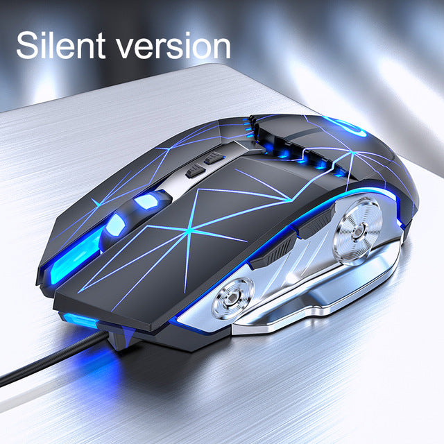 Wired Silent Gaming Mechanical Mouse for PC and Laptop
