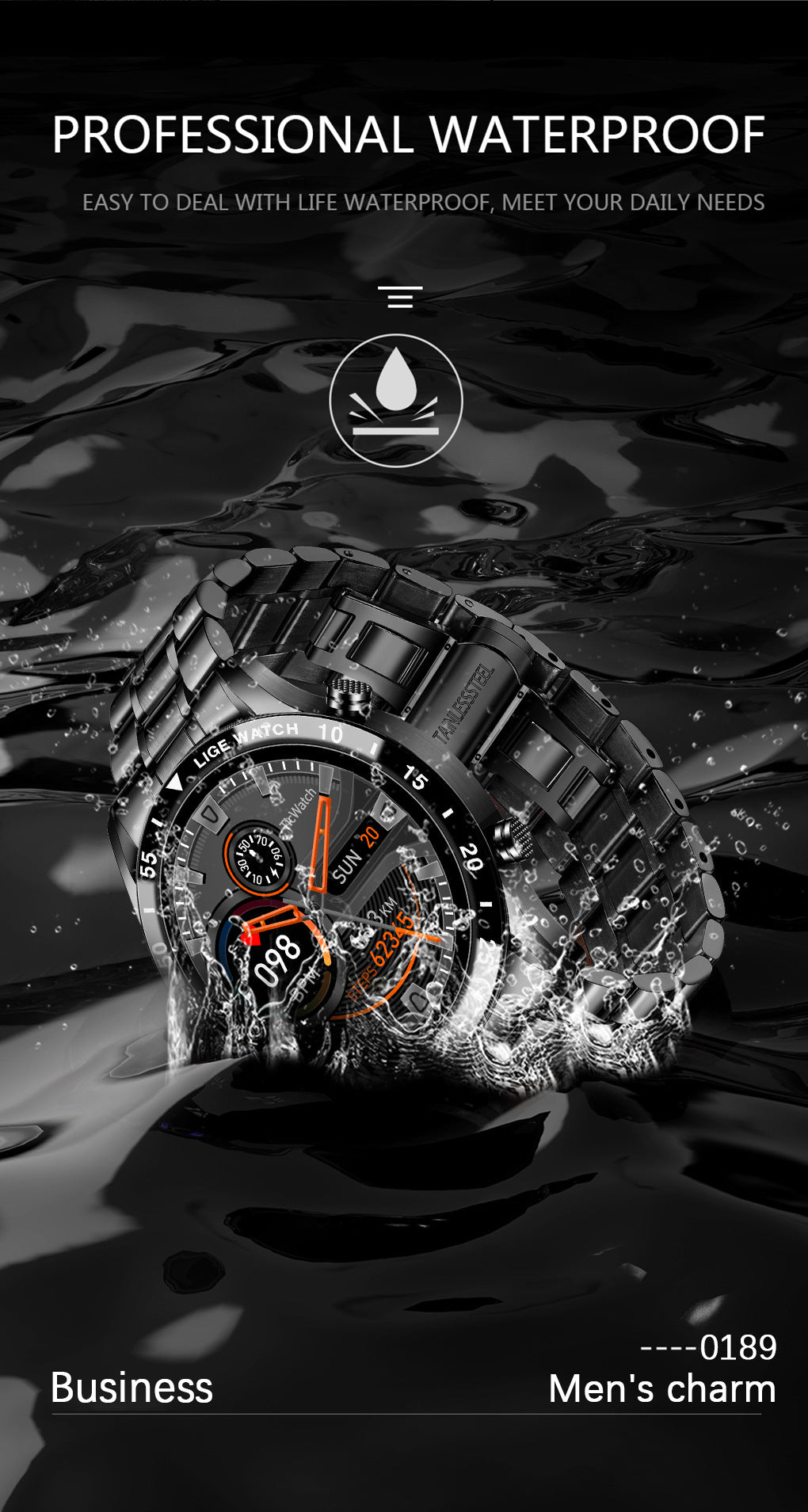 Lige Smart Watch Upgrade Wearable Device