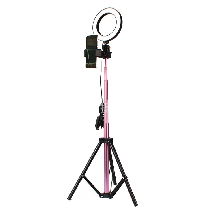 Apple-Compatible Ring Light with Tripod for Live Streaming and Beauty Videos