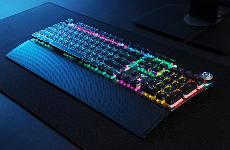 Tarantula 104-Key RGB Mechanical Gaming Keyboard Wired Green and Black Switch