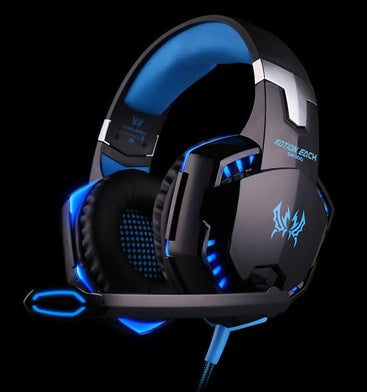 Wired Gaming Headset with Surround Sound, Deep Bass, and Mic