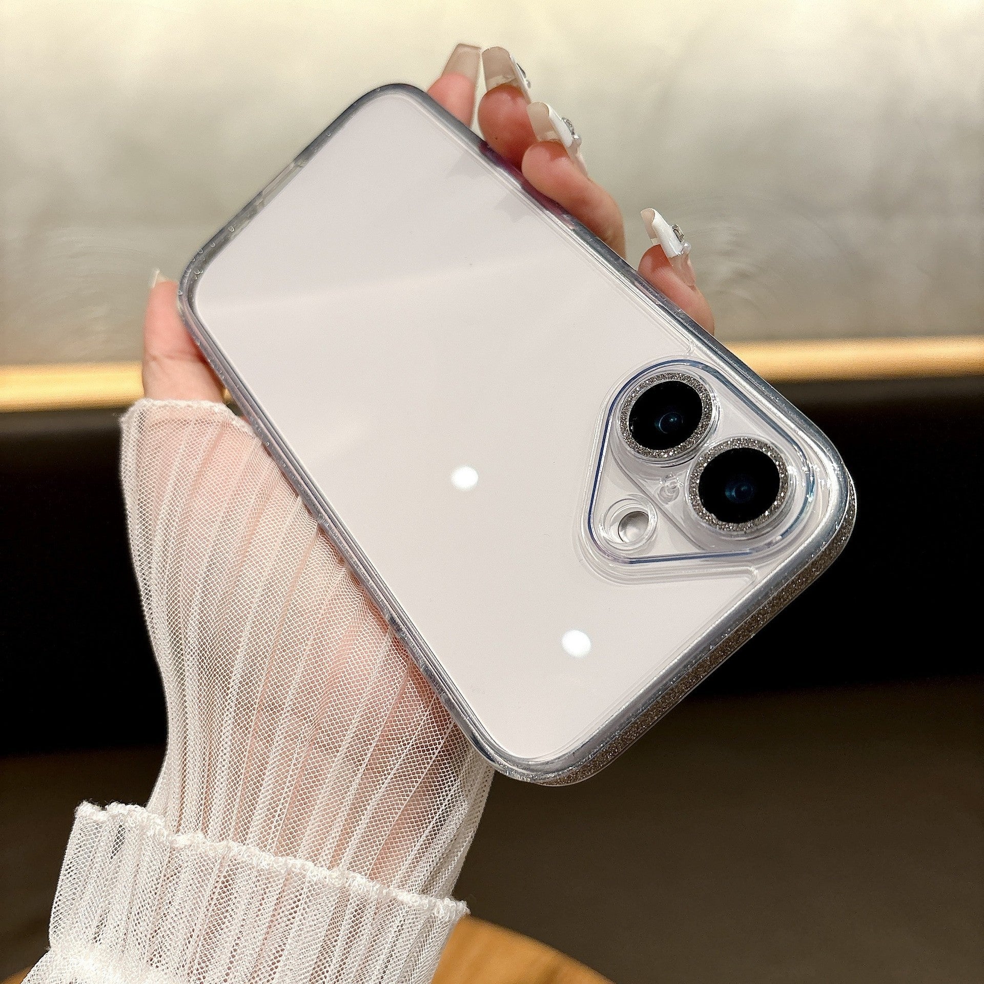 Phone Case Transparent Glass Protective Cover