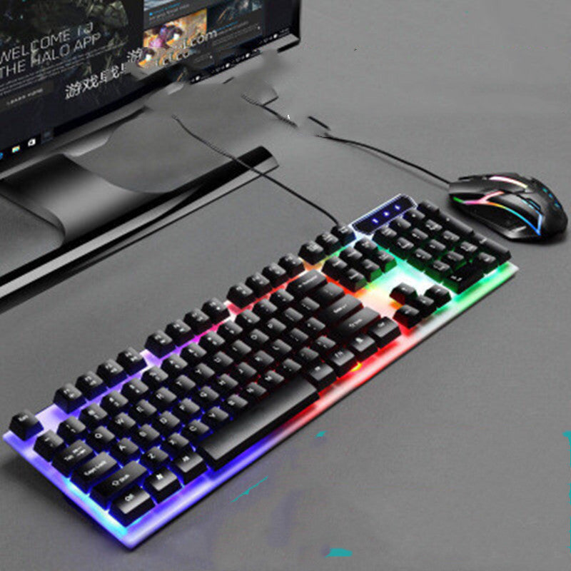 Boseton 8310 USB Wired Backlit Keyboard and Mouse Set