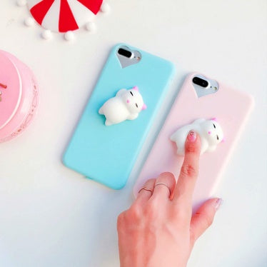 Cartoon Cat Phone Case For iPhone 5 To 7 Plus