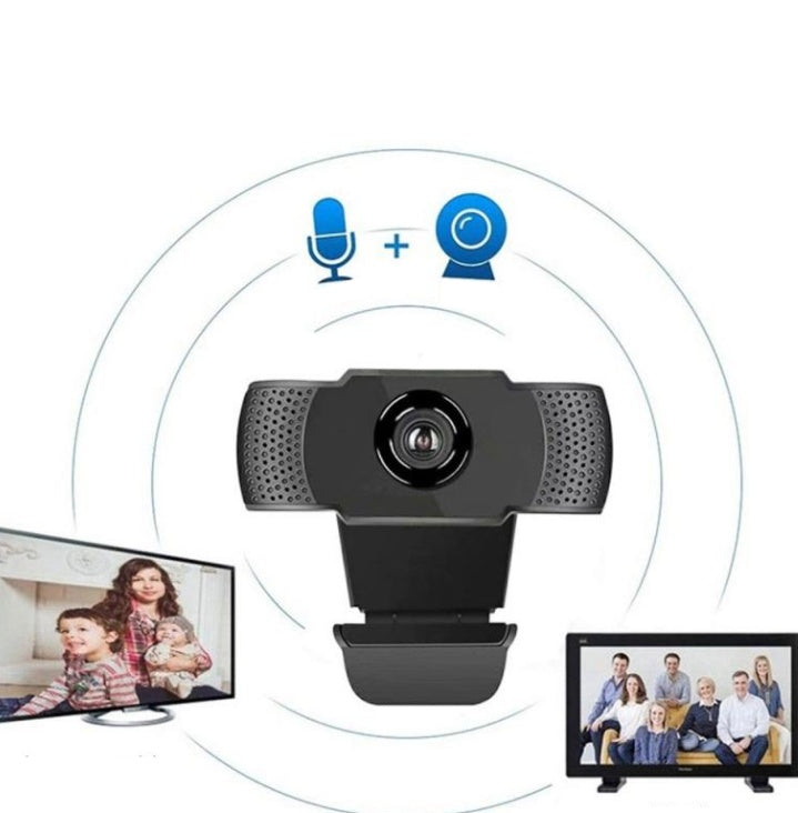 1080P 2K HD USB Computer Webcam for Video Conference, Driver-Free