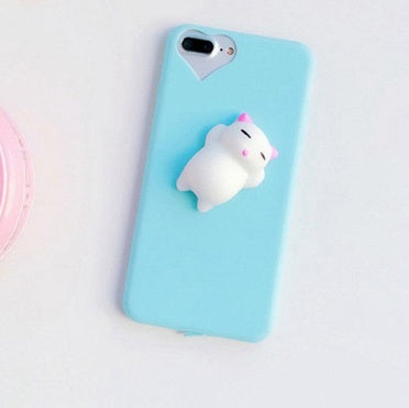 Cartoon Cat Phone Case For iPhone 5 To 7 Plus