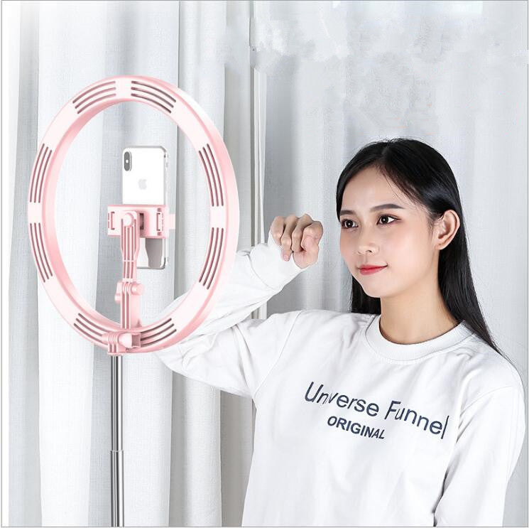 Apple-Compatible 10-Inch Dimmable LED Ring Light with Tripod for Selfies and Video