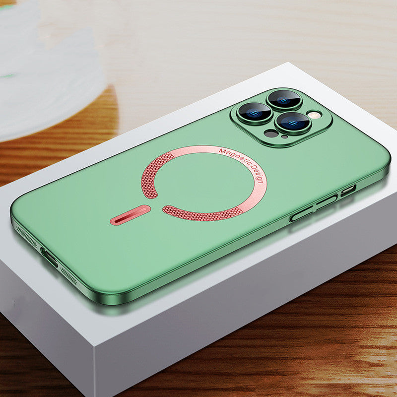 Magnetic Rechargeable Frosted Phone Case Cover
