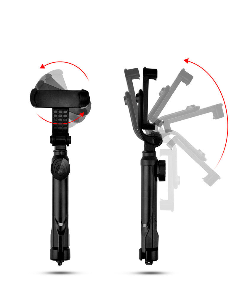 Apple-Compatible Bluetooth Selfie Stick with Tripod for Mobile Live Streaming