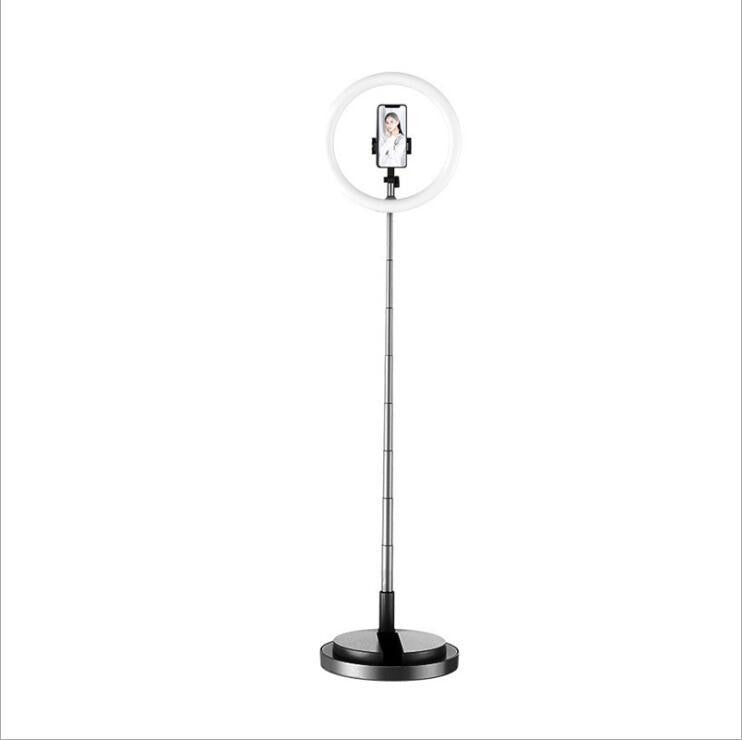 Apple-Compatible 10-Inch Dimmable LED Ring Light with Tripod for Selfies and Video