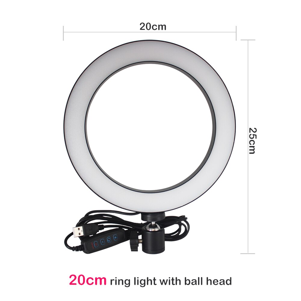 Apple-Compatible Ring Light with Tripod for Live Streaming and Beauty Videos