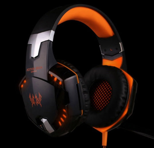 Wired Gaming Headset with Surround Sound, Deep Bass, and Mic
