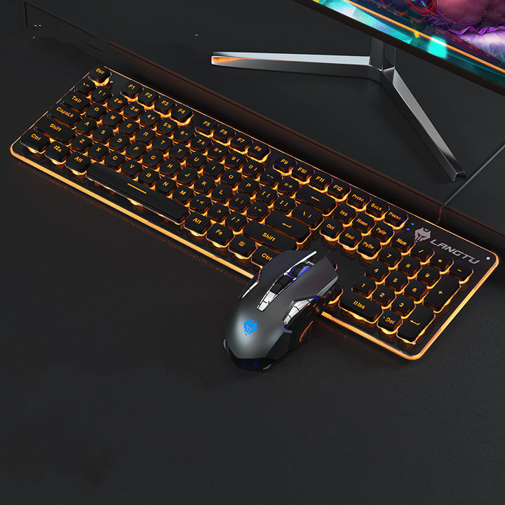 Wired Film Luminous USB Home Office Computer Gaming Keyboard