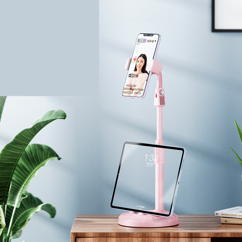 Telescopic Desktop Phone Holder with 360° Rotation and Adjustable Height