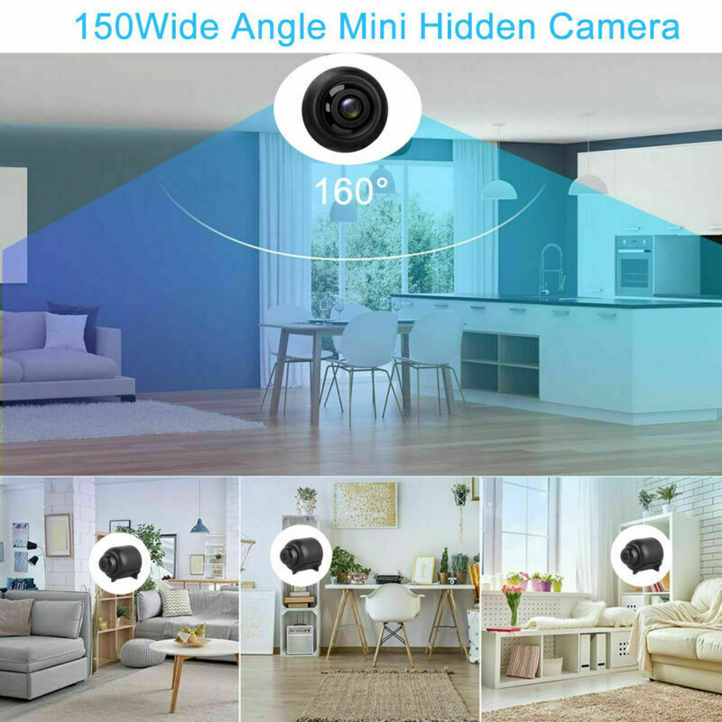 64G Hidden Spy Camera 1080P HD WiFi Night Vision Home Security Wireless