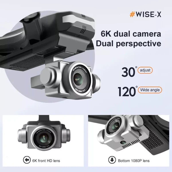 2026 Professional Drone 6K HD Dual Camera Wifi FPV Portable RC Quadcopter 2 BATTERY,Drones Suitable For Adults&beginners.Logistics Is Randomly Sent By UPS&UNI&USPS&.GOFO