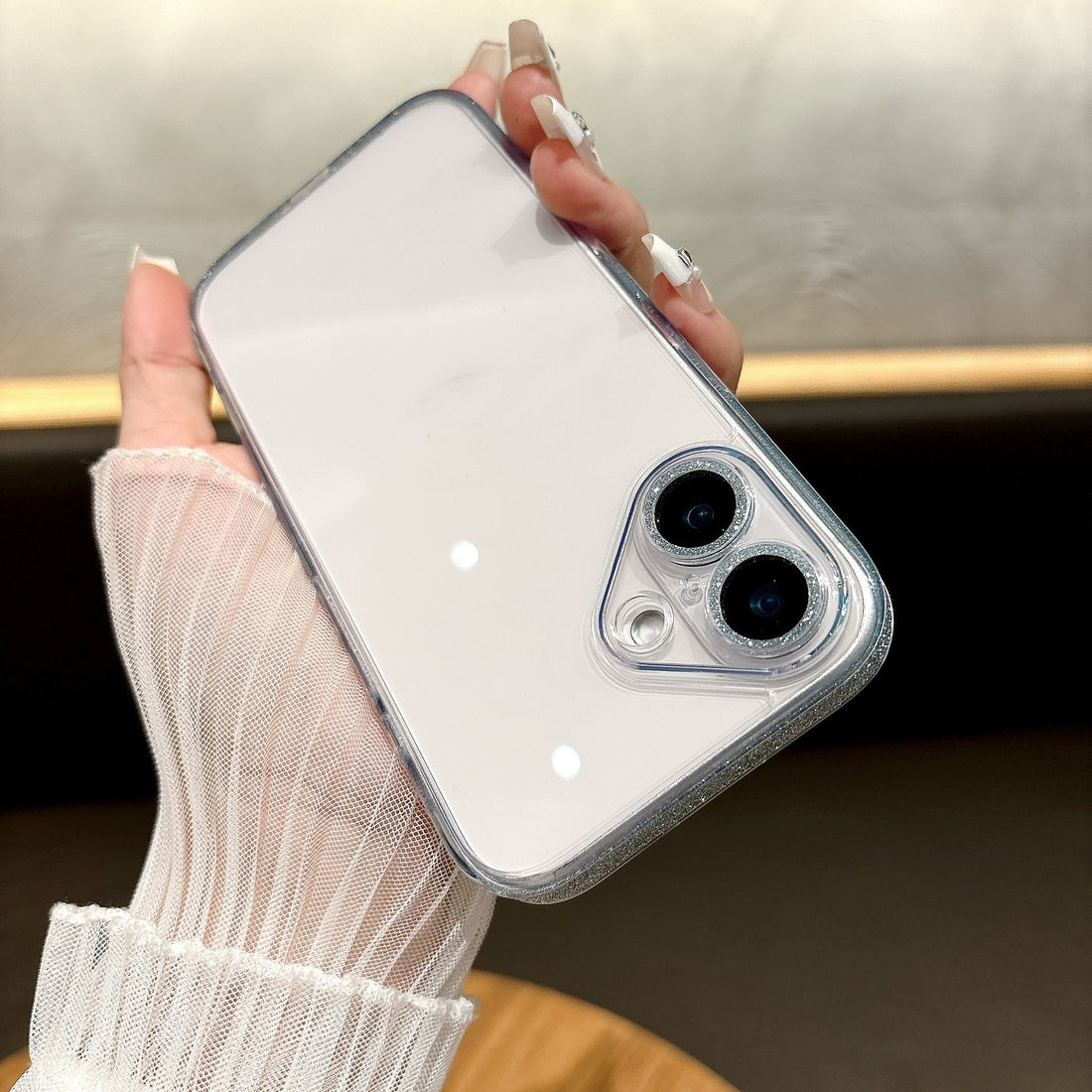 Phone Case Transparent Glass Protective Cover