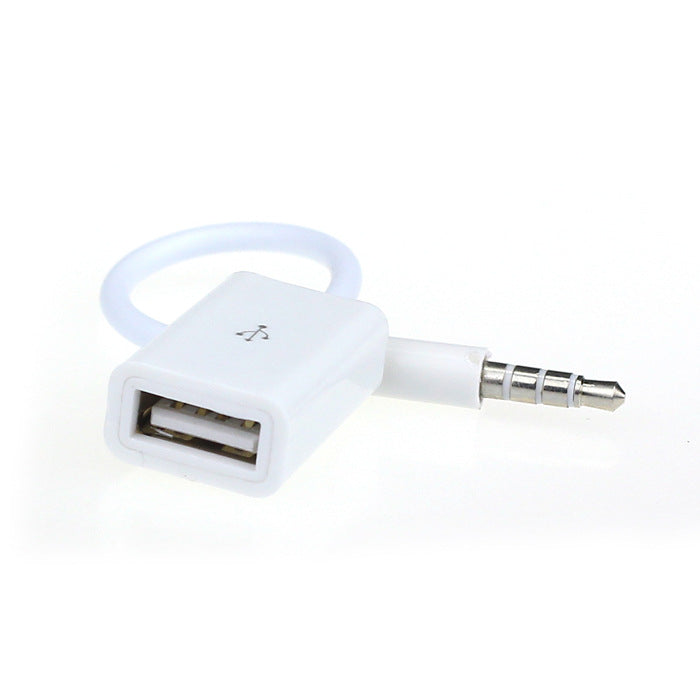 USB to 3.5mm AUX Car Audio Adapter Cable
