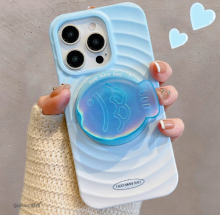 Personalized Gradient Ripple Circle For 15 Phone Cases