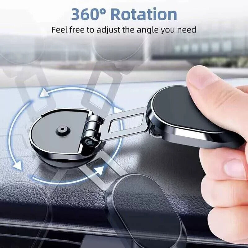 Magnetic Car Phone Holder Dashboard Mount Rotatable Water-Resistant
