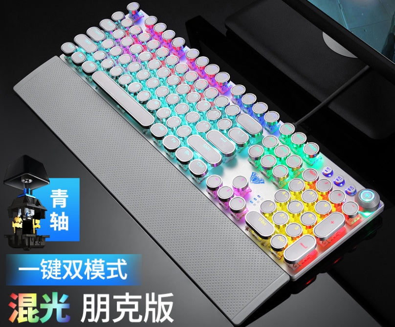Tarantula 104-Key RGB Mechanical Gaming Keyboard Wired Green and Black Switch