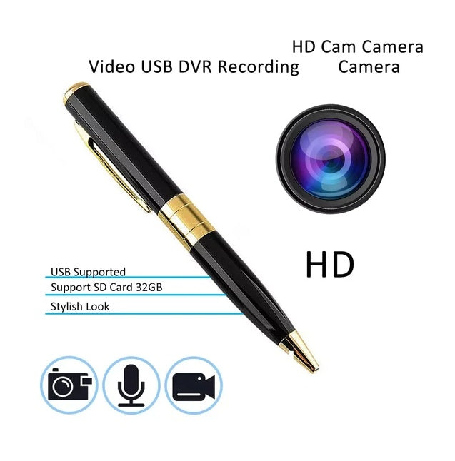 Mini Pen Camera 1080P HD Hidden Audio Video Recorder DVR Security USA