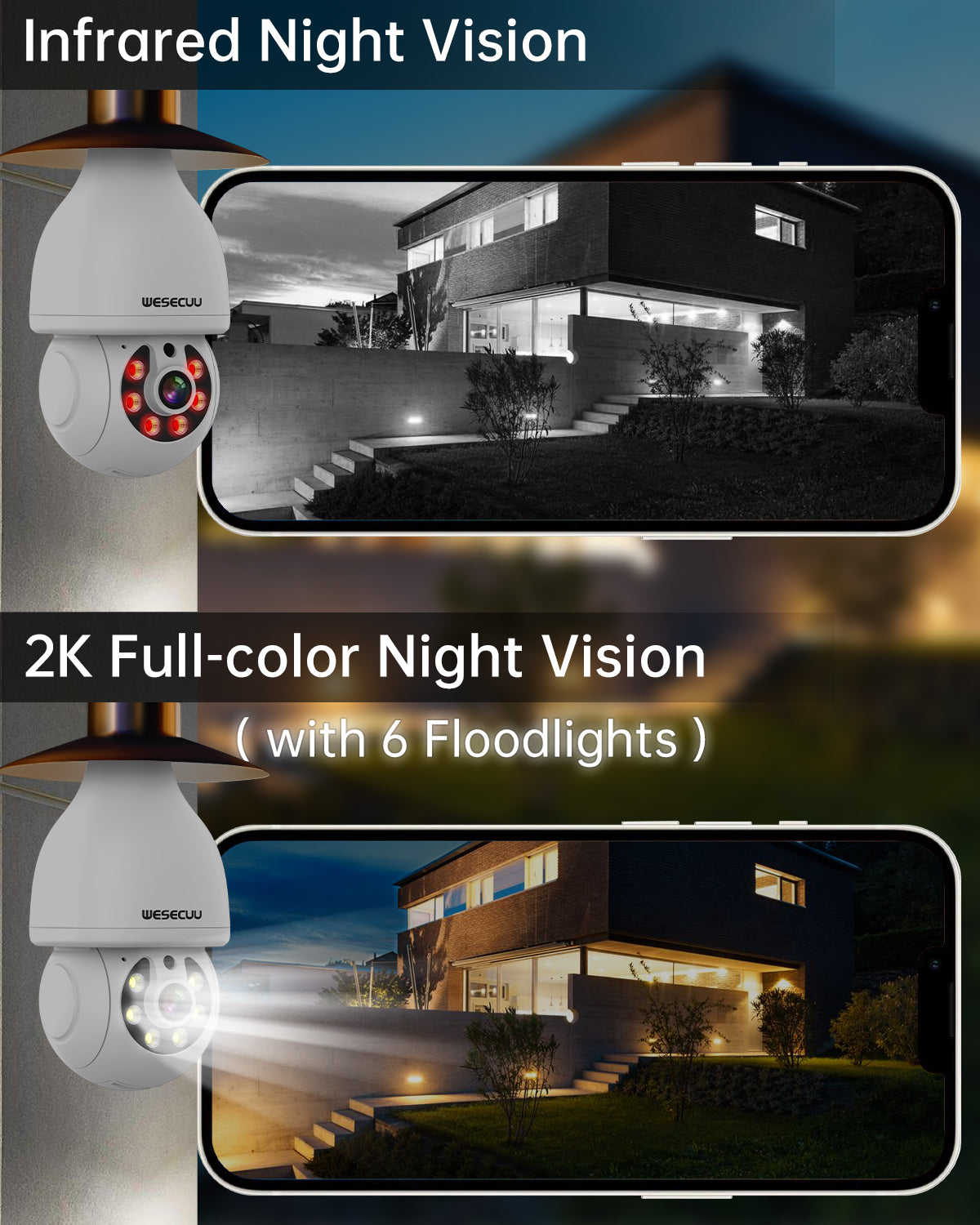 1080P PTZ E27 Bulb Camera 360 Degree CCTV Security Camera Network Light Bulb