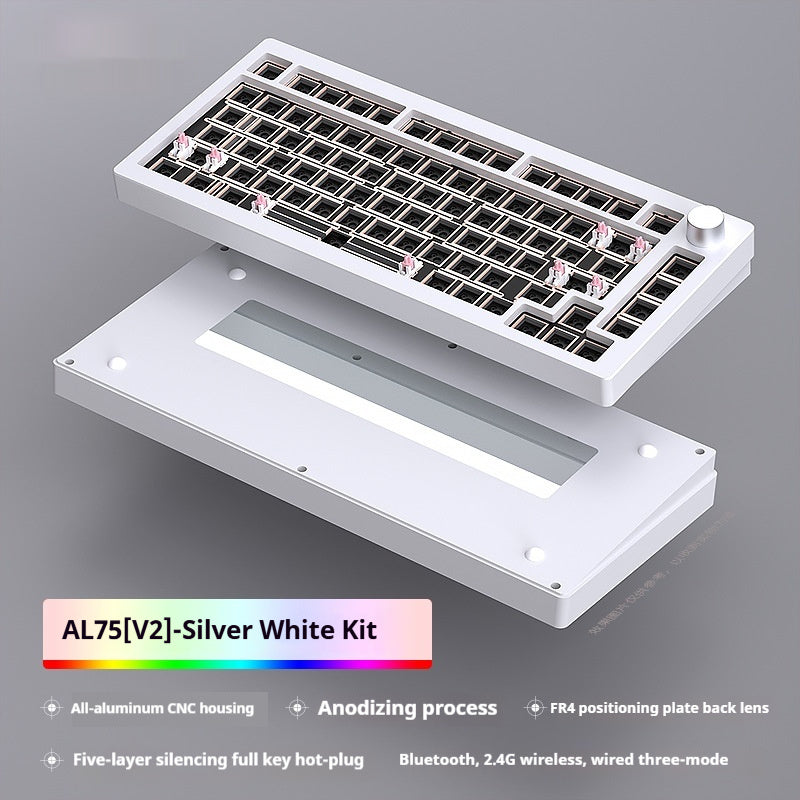 Heiji Snake Aluminum Mechanical Keyboard Kit Bluetooth Wired Three-Mode