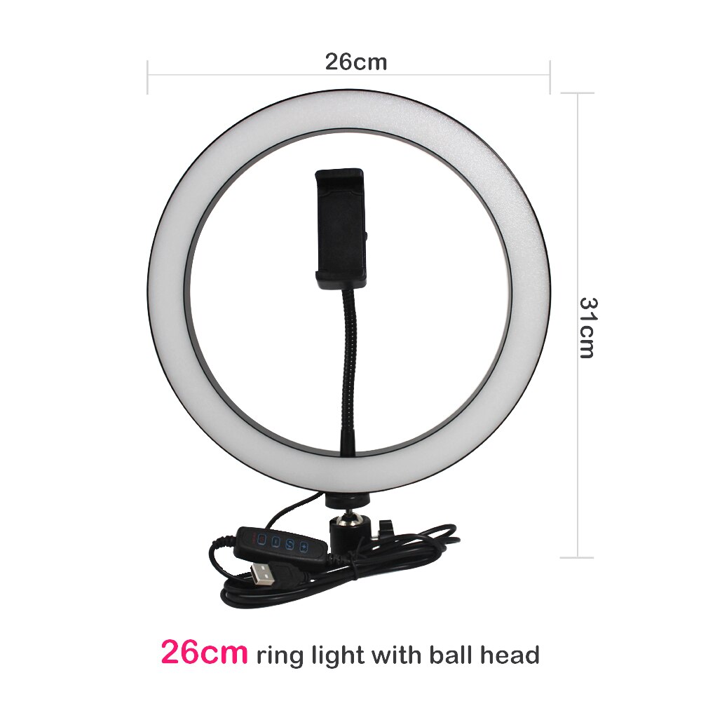 Apple-Compatible Ring Light with Tripod for Live Streaming and Beauty Videos