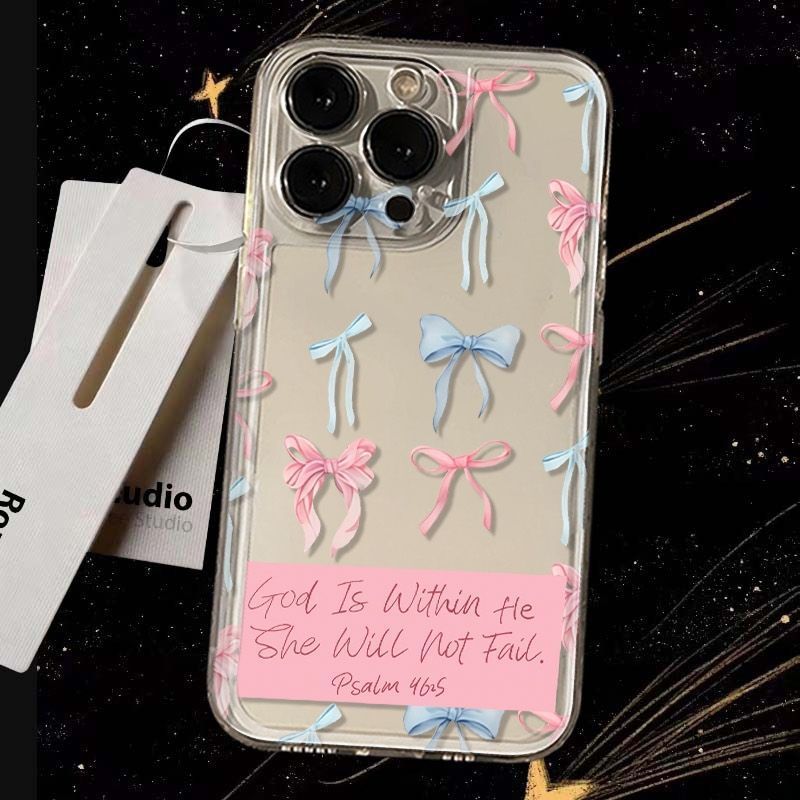 Compatible With Bow-shaped English Phone Cases