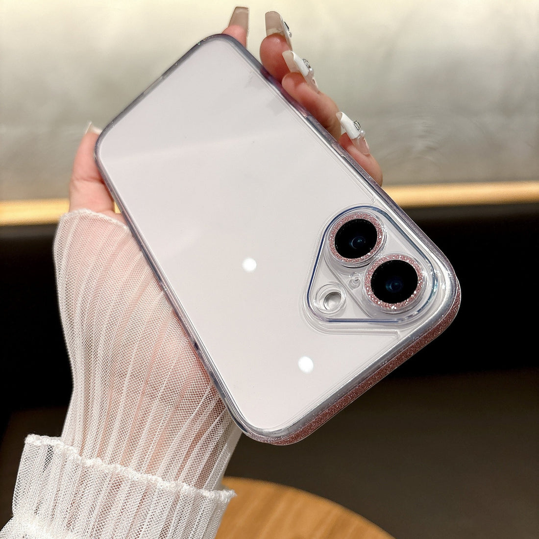 Phone Case Transparent Glass Protective Cover