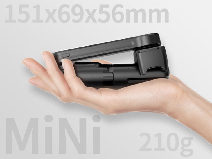 Apple-Compatible Handheld Gimbal with Fill Light, Tripod, and Selfie Support