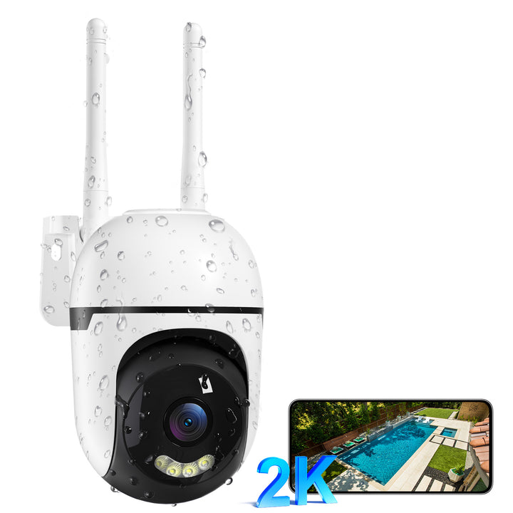 3MP PTZ Wireless Mini CCTV Security Camera WiFi Indoor Outdoor Network System