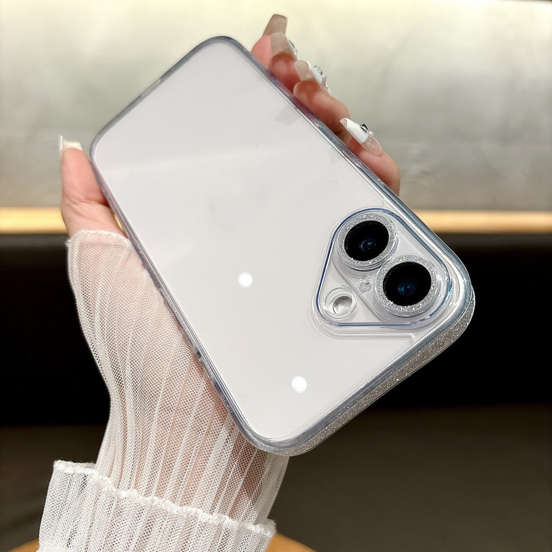 Phone Case Transparent Glass Protective Cover
