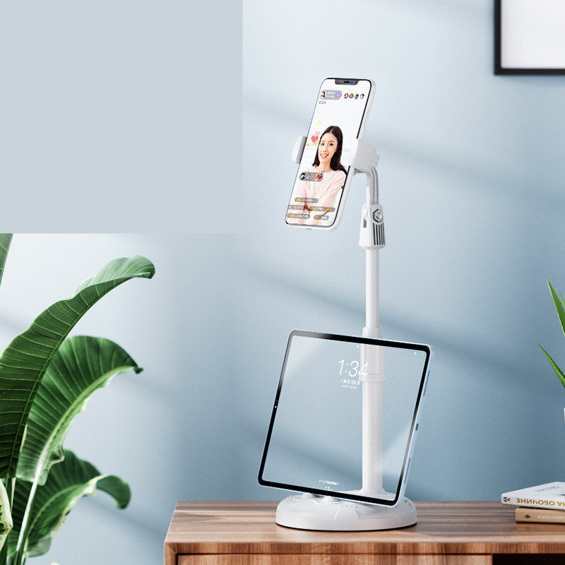 Telescopic Desktop Phone Holder with 360° Rotation and Adjustable Height