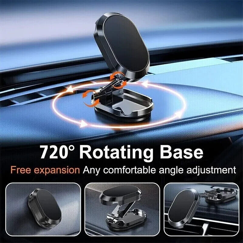 Magnetic Car Phone Holder Dashboard Mount Rotatable Water-Resistant
