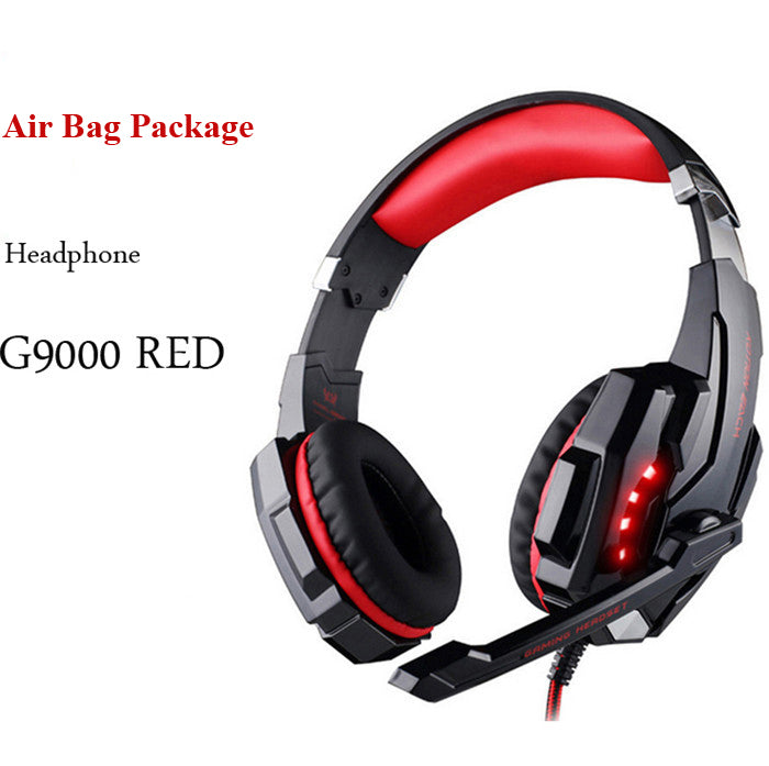 Wired Gaming Headset with Surround Sound, Deep Bass, and Mic