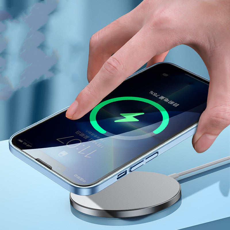 Magnetic Rechargeable Frosted Phone Case Cover