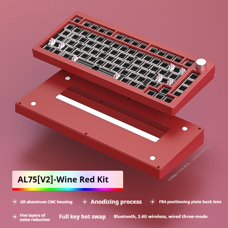 Heiji Snake Aluminum Mechanical Keyboard Kit Bluetooth Wired Three-Mode