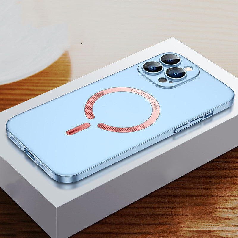 Magnetic Rechargeable Frosted Phone Case Cover