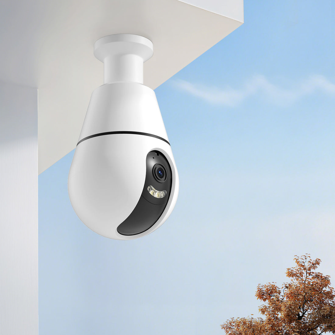 AI 360 Degree 3MP E27 WiFi Bulb Security Camera CCTV Night Vision